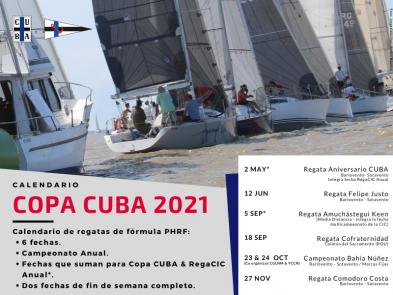 Calendario Regatas Copa CUBA 2021